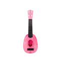 Ukulele Dla Dzieci Mini Gitara 4 Struny Motyw Brzoskwini Gitarka Różowa