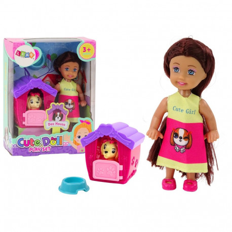 mini nukk pikad juuksed värviline kleit kutsikas kuut