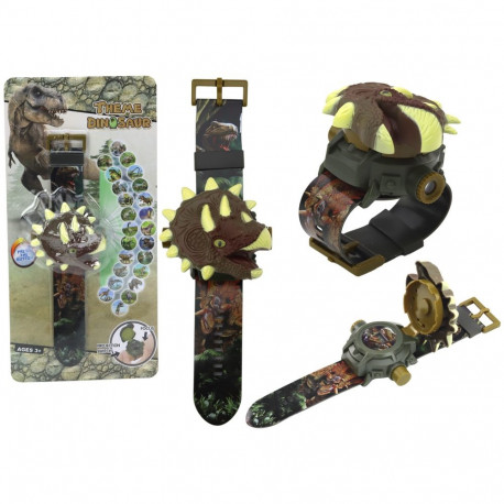 zegarek projektor 3D dinosaurus triceratops 22cm x 5cm x 3cm