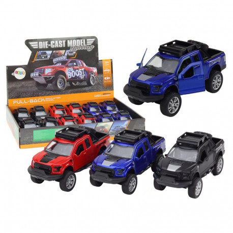 Resorak Aluminiowy Autko Terenowe Napęd Czerwony Niebieski Czarny