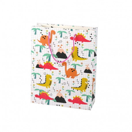 torukott ruuduline värviline dinosaurused 32 cm x 26 cm x 10 cm