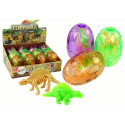 Duże Jajo Dinozaura 2 Figurki Jajko Dinozaury 9 cm