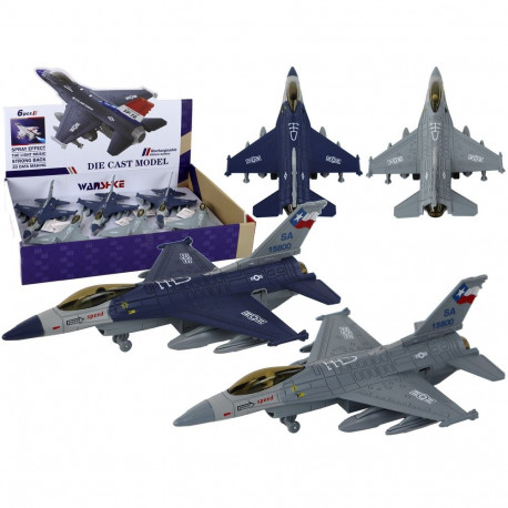 Model Samolotu Z Napędem Frykcyjnym Granatowy lub Szary