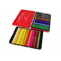 Zestaw 48 Kredek Artystycznych Metalowy Pojemnik