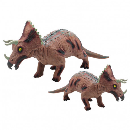 suur dinosaurusfiguur triceratops heli 36 cm pruun