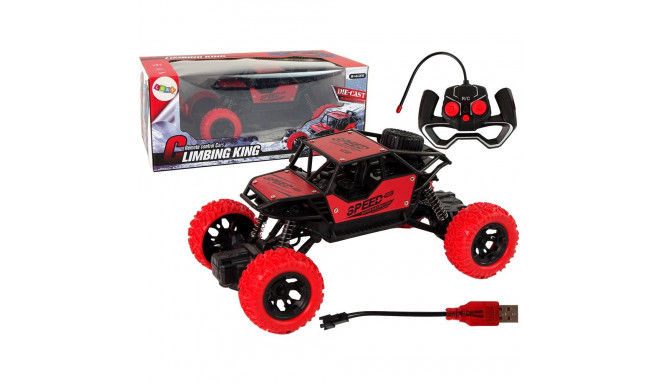 Auto Zdalnie Sterowane Terenowe R/C 1:18 Czerwone