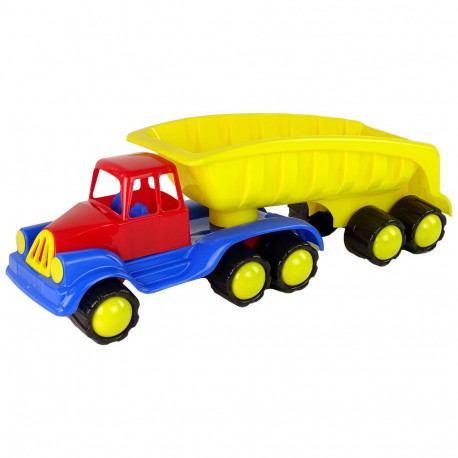 suur auto haagisega 45 cm kollane