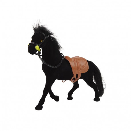 Figurka Aksamitny Koń Czarny Farma