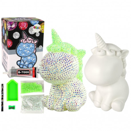 "Zestaw Jednorożec DIY diamentid kristallid roheline"