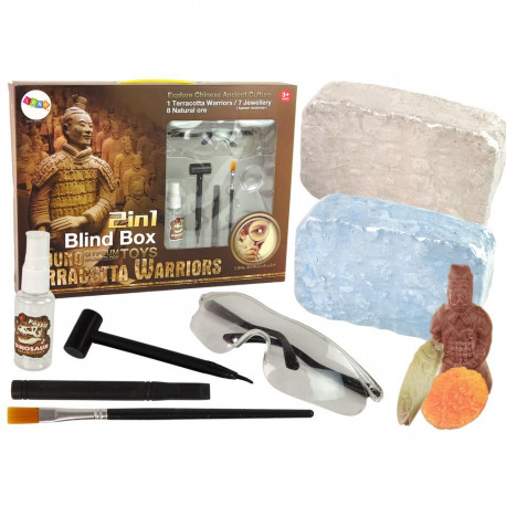 Zestaw Archeologiczny 2w1 Różne Kryształy Skarby
