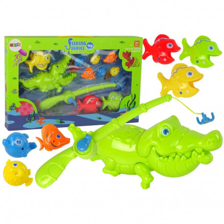 zrečkusemäng komplekt kalapüük õngega kalad krokodill
