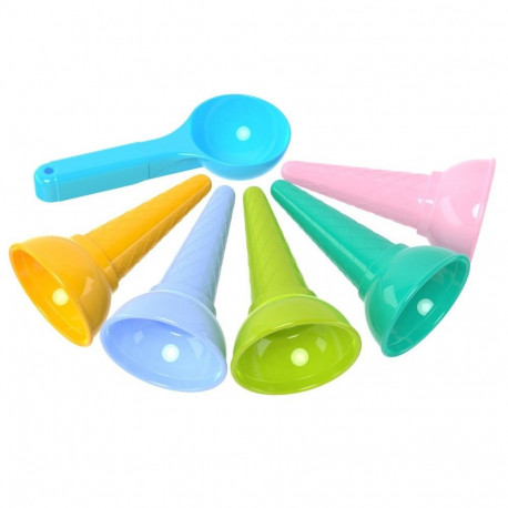 zestaw värvilised vormid koonused jäätis liiv 6221