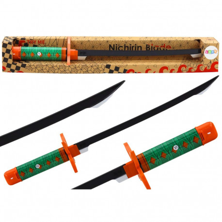 miecz samurajski nichirin patareidega mugav käepide roheline heli
