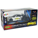 Auto Sportowe Wyścigowe R/C 1:24 Corvette C6.R Biały 2.4 G Światła