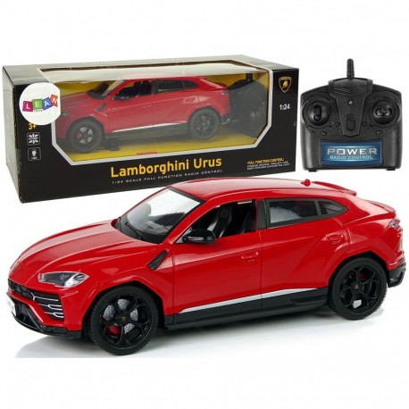 Auto R/C 1:24 Lamborghini Urus punane 2.4 G tuled