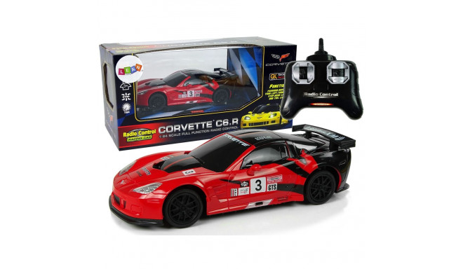 auto sportlik R/C 1:24 Corvette C6.R punane 2.4 G tuled