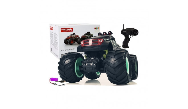 Auto Terenowe Pick Up Ogromne Koła Bigfoot Zdalnie Sterowany 2.4G 1:18 Czarno- Zielony