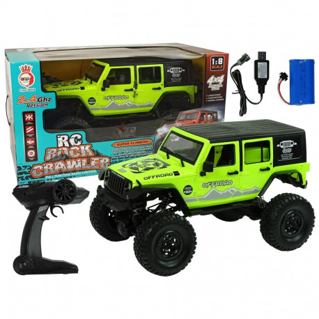 auto terenowe rock crawler 2.4 GHz rohelised amortisaatorid 4x4