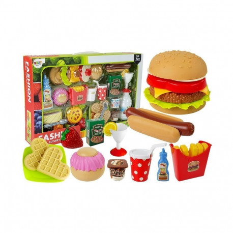 Zestaw Hamburger z Artykułami Spożywczymi Fast Food