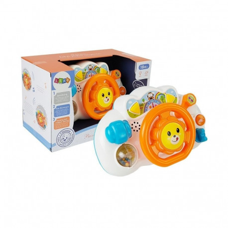 Kierownica Edukacyjna Interaktywna dla Niemowlaka Pomarańczowa
