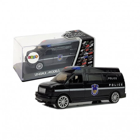 politseiauto vedruga, tulede ja heliga