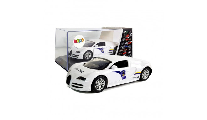 Auto Sportowe Policyjne Policja z Napędem Dźwięk Światła Białe