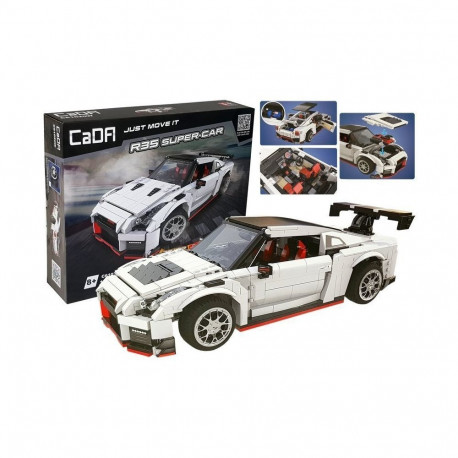 Klocki Konstrukcyjne Samochód Sportowy Biały 1322 el.