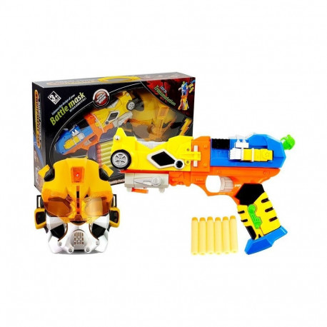 roboti 2-ühes vahtnoolede püstol mask 6 noolt