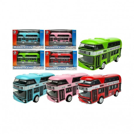 Piętrowy Autobus Napęd Naciągowy 4 Kolorów