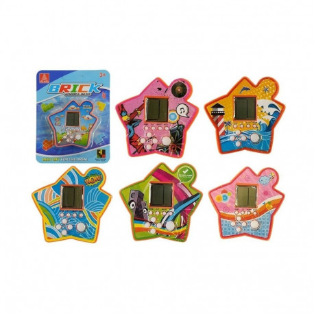 Gra Elektroniczna Kieszonkowa Tetris Gwiazdka Pomarańczowy