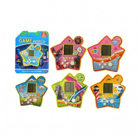 Gra Elektroniczna Kieszonkowa Tetris Gwiazdka Żółty