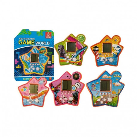 Gra Elektroniczna Kieszonkowa Tetris Gwiazdka Pomarańczowy