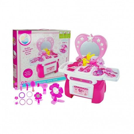 toaletka iluaksessuaaride ja juuksehooldusvahendite komplekt