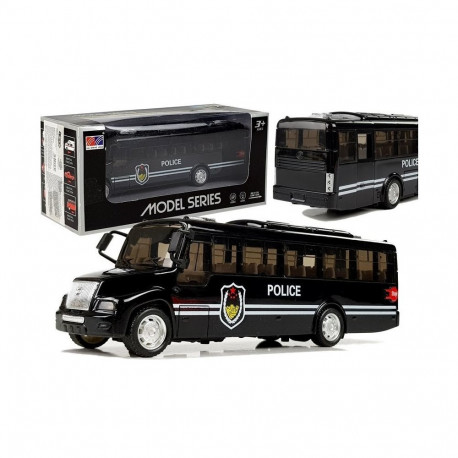 Model Autobusu politseibuss must valgustusega