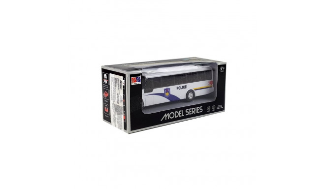 Model Autobusu politseibuss valge valgusega
