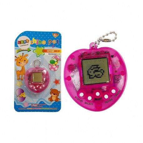Gra Elektroniczna Tamagotchi Różowa z krótkim łańcuszkiem