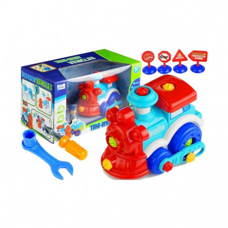 Rozkręcana Ciuchcia Jeżdżąca Narzędzia Figurki