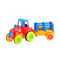 Traktor Przyczepa Zwierzątka Gra Świeci Odgłosy