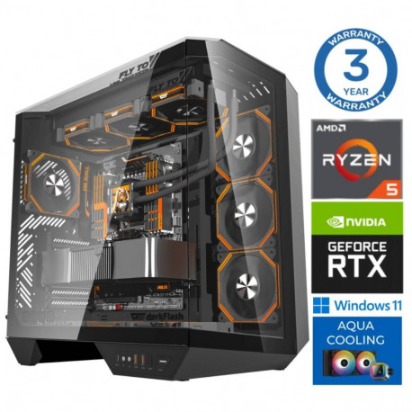INTOP AQUA Ryzen 5 9600X 64GB DDR5 1TB SSD M.2 NVME+2TB RTX5070 12GB WIN11