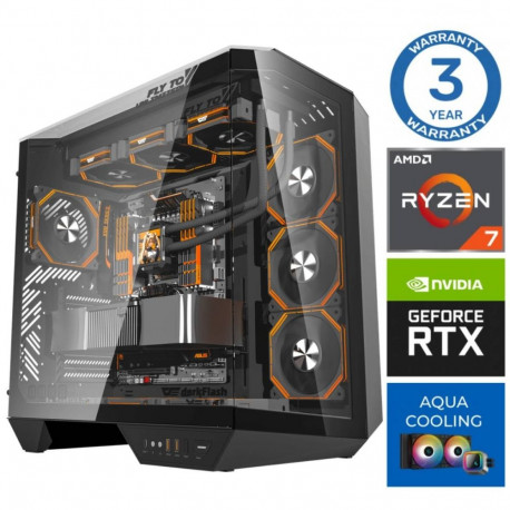 INTOP AQUA Ryzen 7 7700X 64GB DDR5 1TB SSD M.2 NVME+2TB RTX5070 12GB no-OS