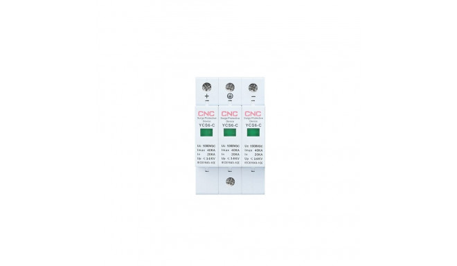 DC surge arrester, 3P, class C, 20-40 kA, 1000VDC