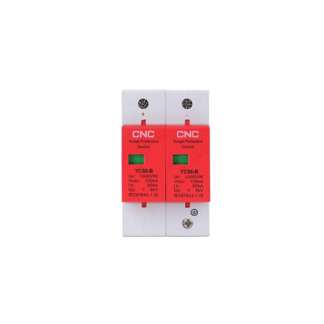DC surge arrester, 2P, class B, 60-1000kA, 1000VDC