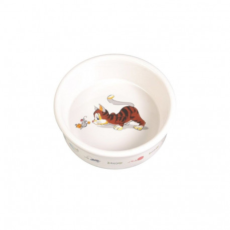 Cat Food Dish - Trixie Porcelain Cat Bowl 0.2l/11cm