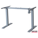 Reguleeritava laua jalad SUN-FLEX Deskframe I / Up/ Down,  hõbehall, H-700...1180mm, raami reg.laius
