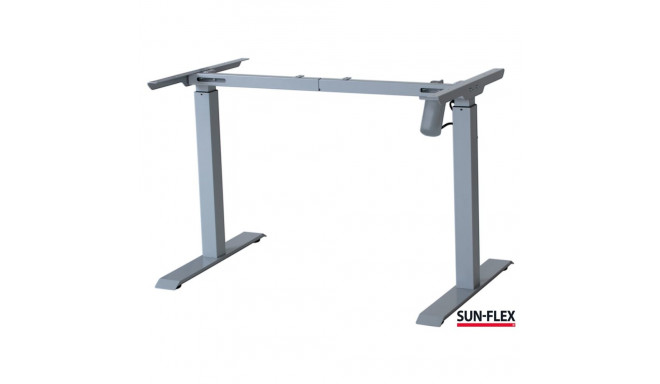 Reguleeritava laua jalad SUN-FLEX Deskframe I / Up/ Down,  hõbehall, H-700...1180mm, raami reg.laius