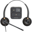 POLY EncorePro HW520 Binaural Wired Headset, USB-A, Black