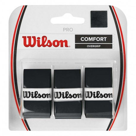 Wilson tennisereketi ülegripid Pro Comfort Overgrip WRZ4014BK, 3tk, must