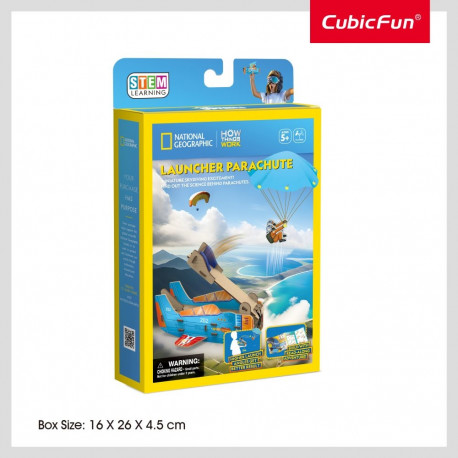 CUBIC FUN National Geographic 3D puzzle Launcher Parachute