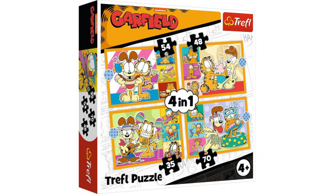 TREFL GARFIELD Puslede komplekt 4 in 1