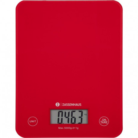 Zassenhaus Kitchen Scale Digital Scale Balance Cool red
